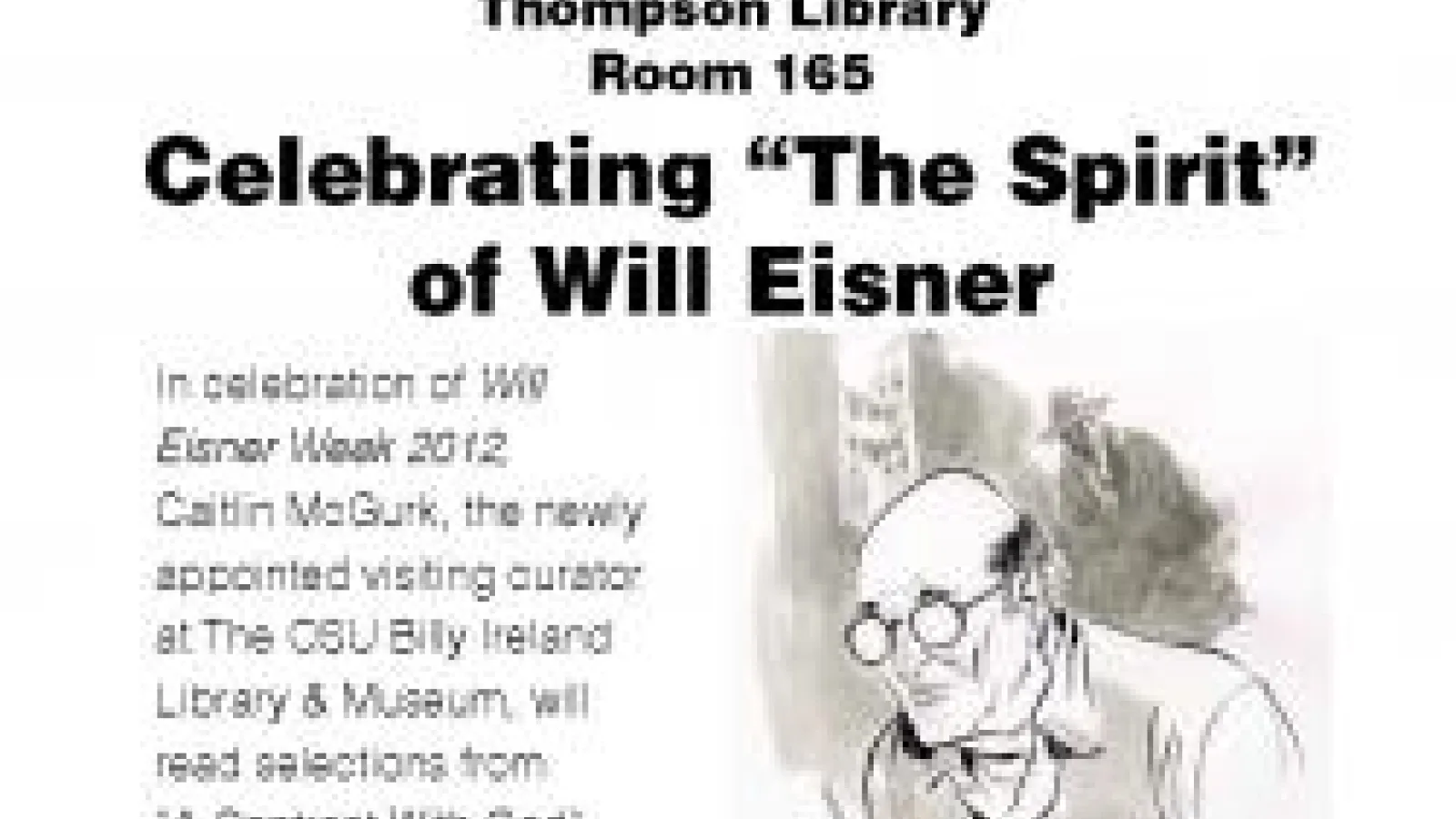 Read Aloud: Celebrating “The Spirit” of Will Eisner