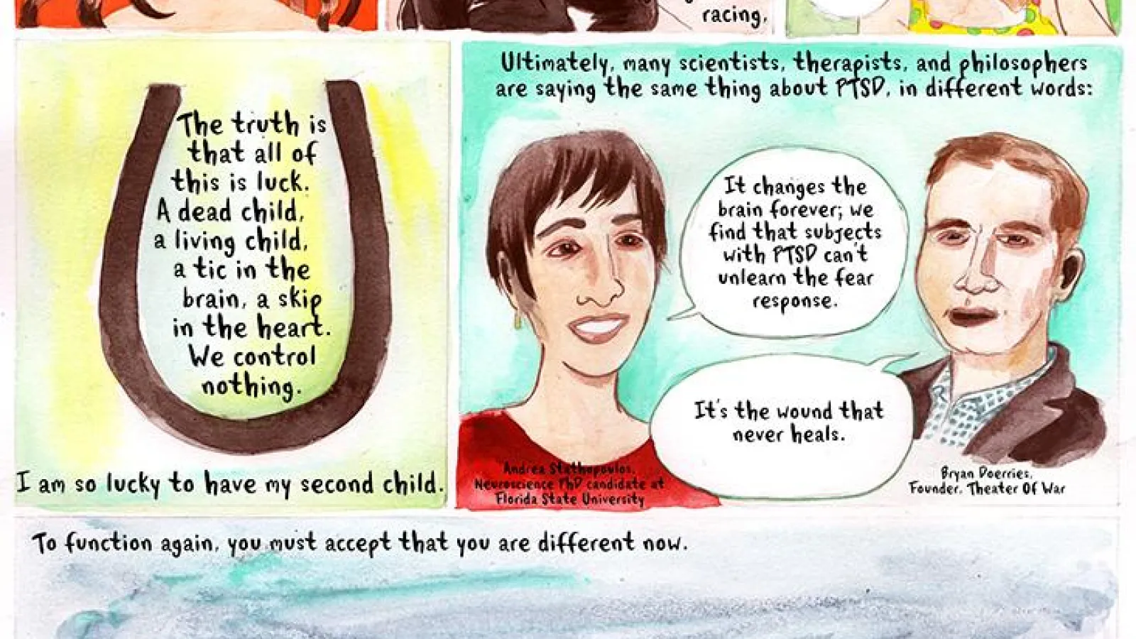 selection from Leela Corman's, PTSD: The Wound That Never Heals  (via Nautilus)